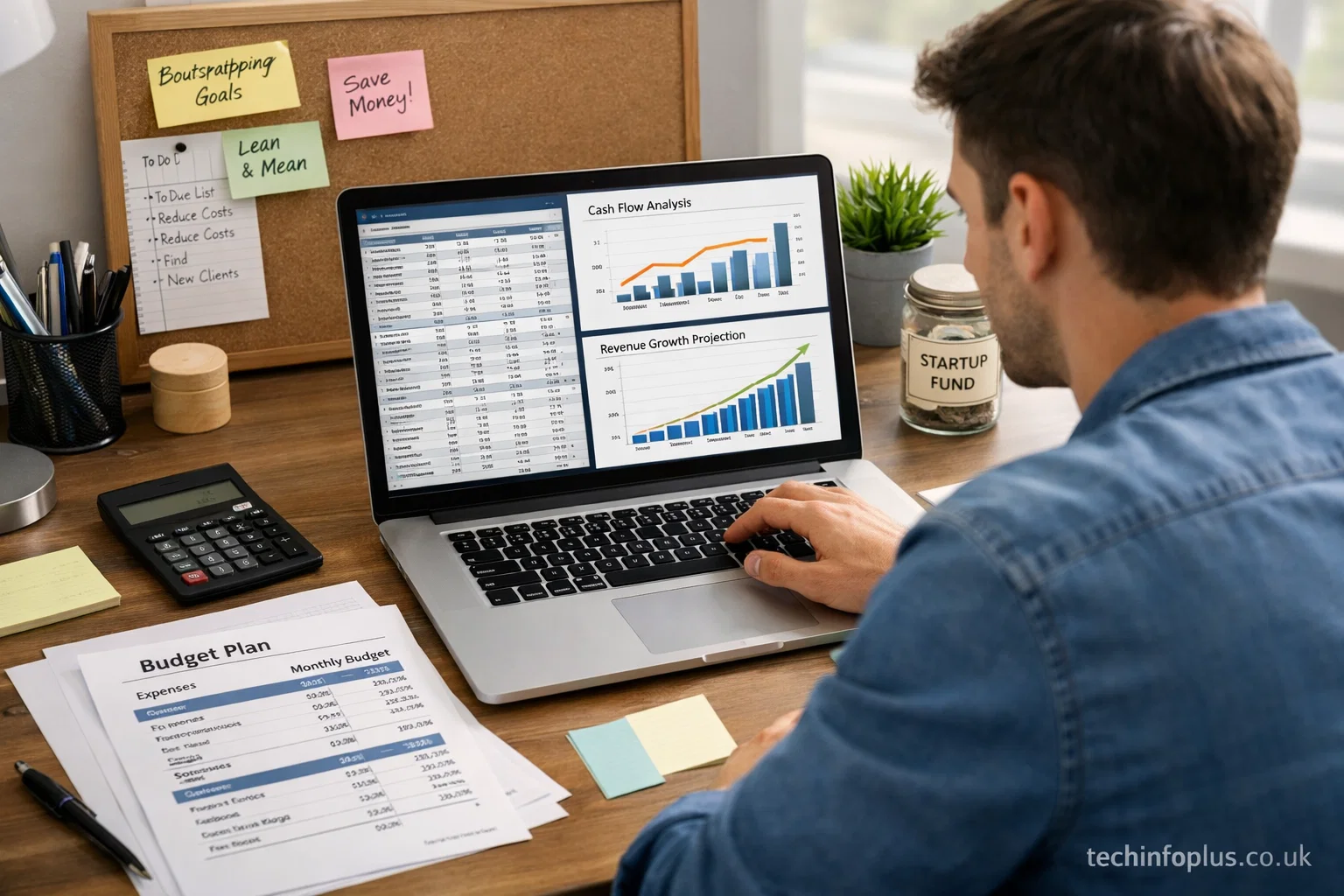 startup booted financial modeling